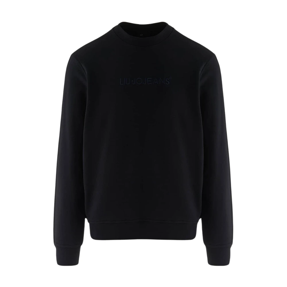 Liu Jo Men's Blue Sweatshirts, Xl, Crew Neck Sweatshirt