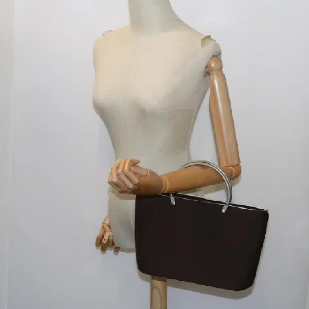 Chanel Vintage Pre-owned Fabric handbags Brown Dames