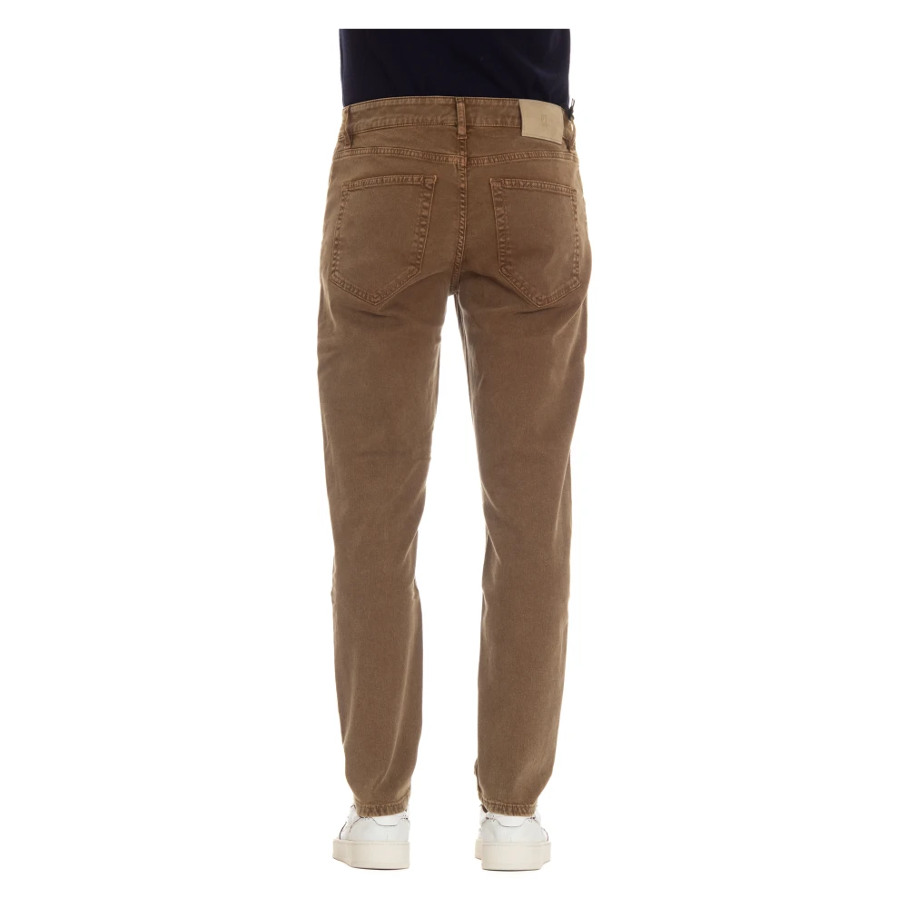 PT Torino Bruine Denim Tapered Fit Jeans Brown Heren