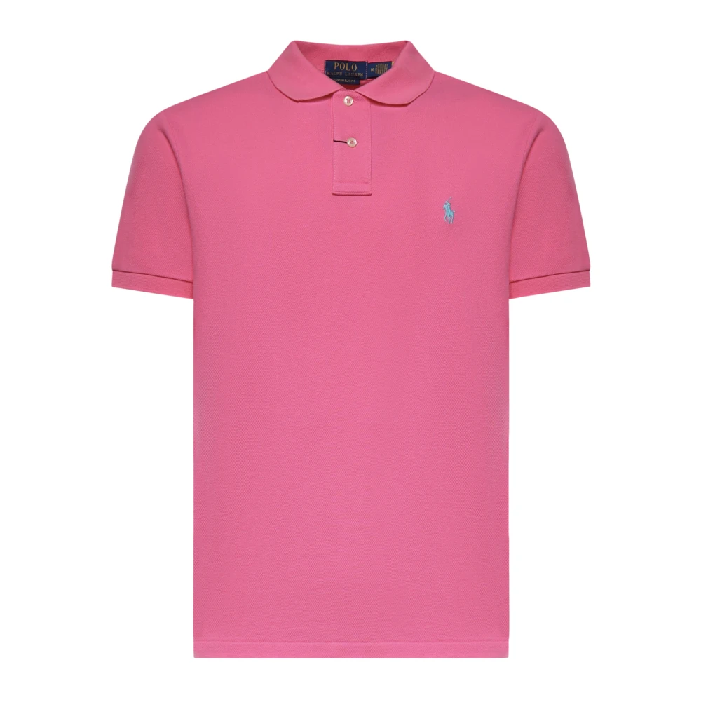 Polo Ralph Lauren Men's Pink Polo Shirts, M, Polo Shirts
