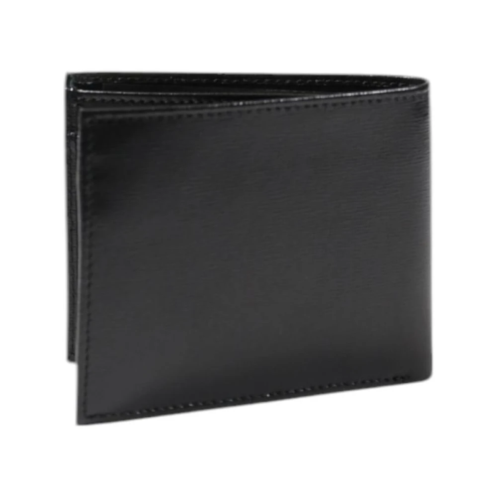 Guess Klassieke Leren Bifold Portemonnee Black Heren