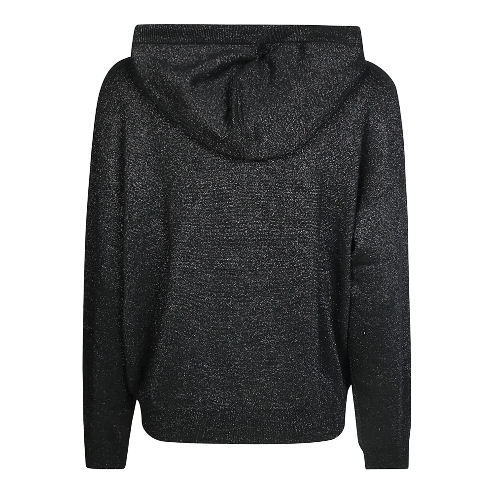 Sun68 Lurex hoodie voor een stijlvolle look Black Dames