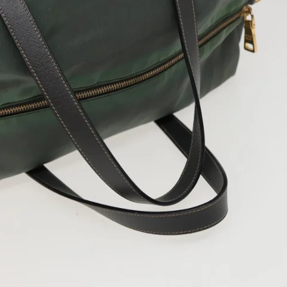 Prada Vintage Pre-owned Nylon prada-bags Green Dames