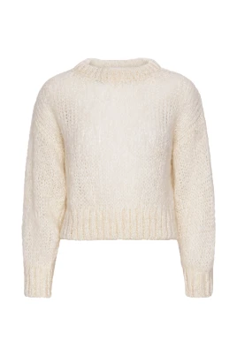Leonnie Alpaca Cropped Pullover