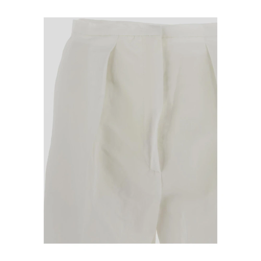 SPORTMAX Stijlvolle witte broek met lage taille White Dames