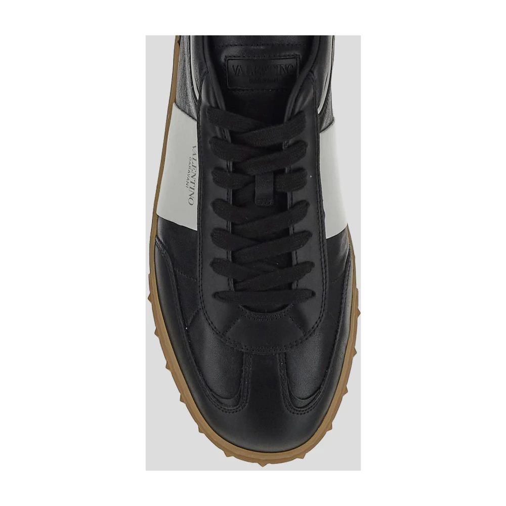 Valentino Garavani Leren Sneaker Upvillage Stijl Black Heren