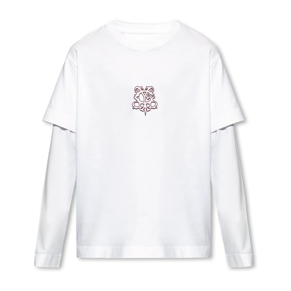 Givenchy T-shirt met lange mouwen White Heren