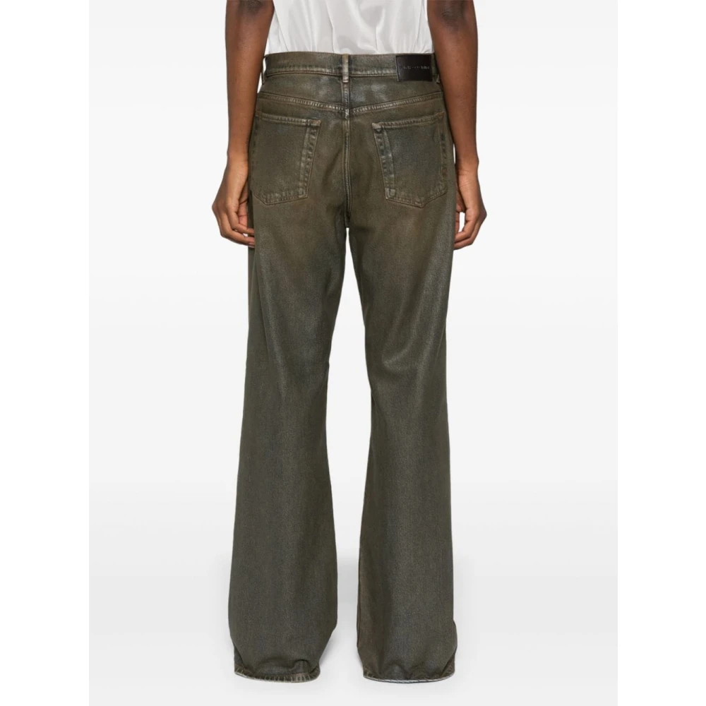 pinko Bruine Denim Straight Leg Broek Brown Dames