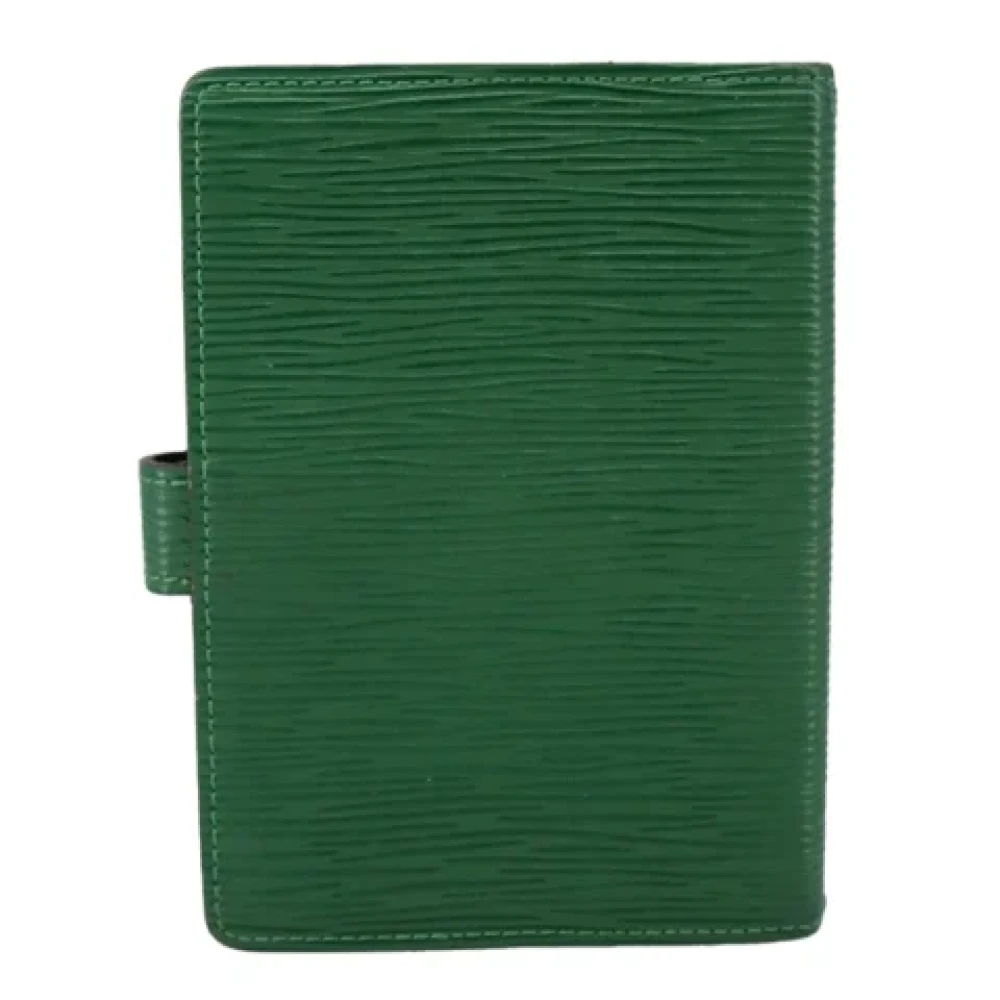 Louis Vuitton Vintage Pre-owned Leather home-office Green Dames