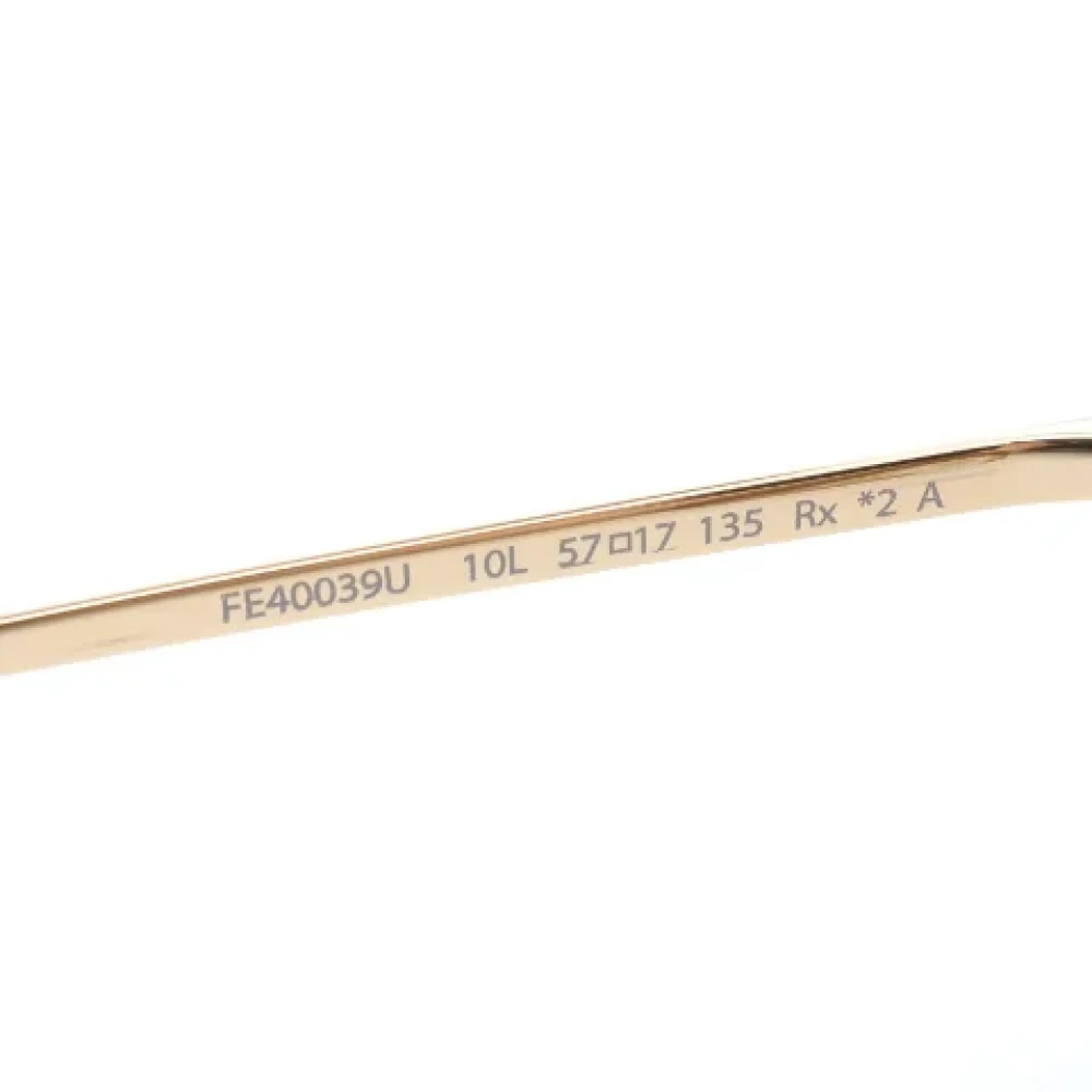 Fendi Vintage Pre-owned Metal sunglasses Yellow Dames