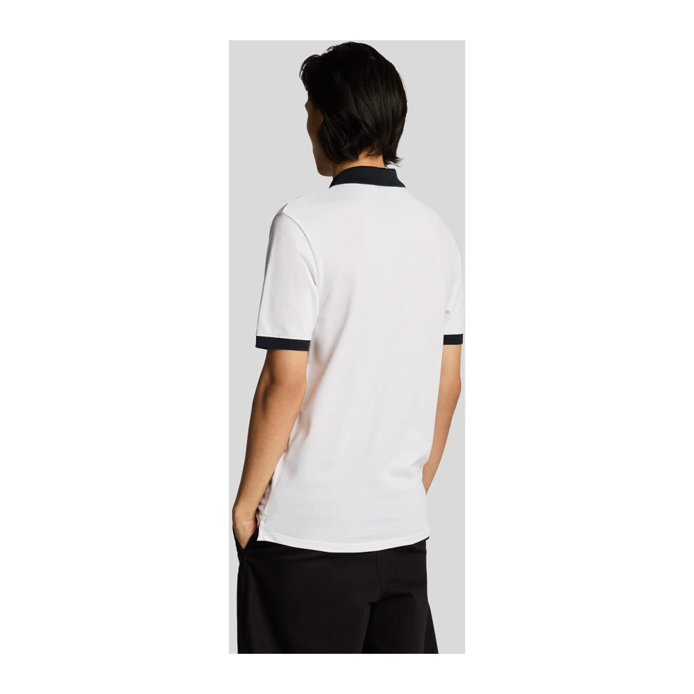 Lyle & Scott SS Polo Shirts Superfine Ringer Polo Shirt White Heren