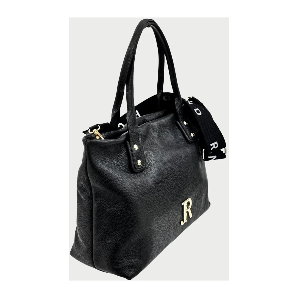 John Richmond Zwarte Shopper met Logoband Black Dames