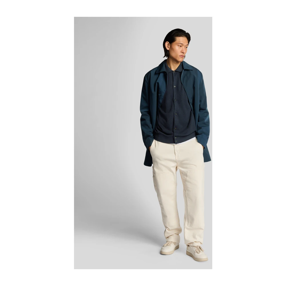 Lyle & Scott Mid Knits Linnenmix Gebreid Overhemd Beige Heren