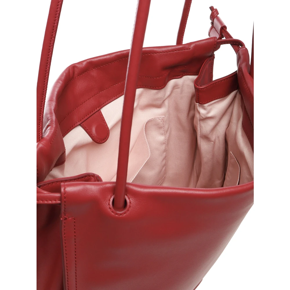 Coccinelle Rode Schoudertas Koordsluiting Handvatten Red Dames