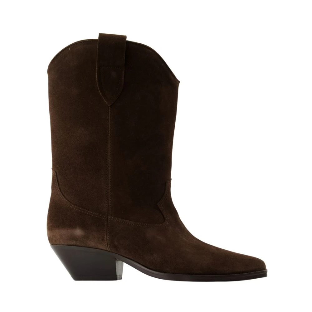 Isabel Marant Women's Brown Cowboy & Biker Boots, 6 Uk, Leather Boots - Suede Calfskin