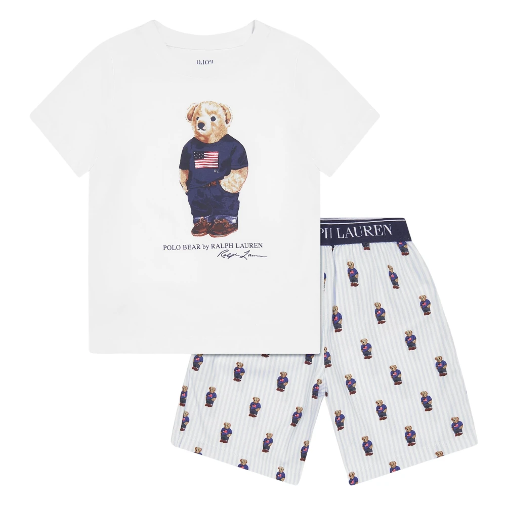 Ralph Lauren Boys Multicolor T-Shirt And Shorts Pyjama Set