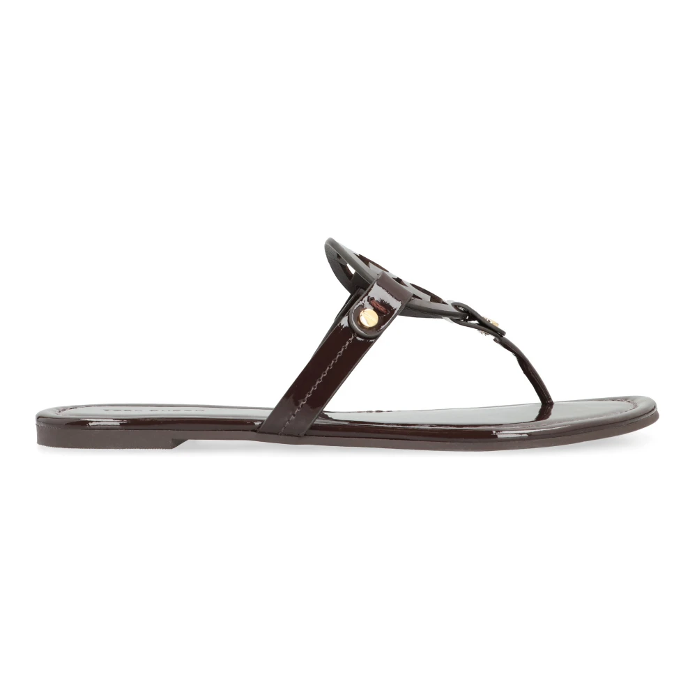 Tory Burch Women's Brown Miller Flip Flop - Flip Flops - 3 Uk - Shoes