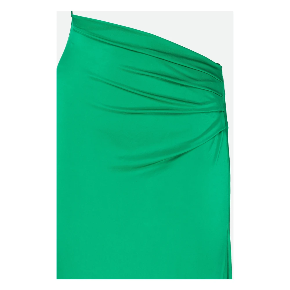 Circus Hotel Groene Cut Out Jurk met Eén Schouder Green Dames