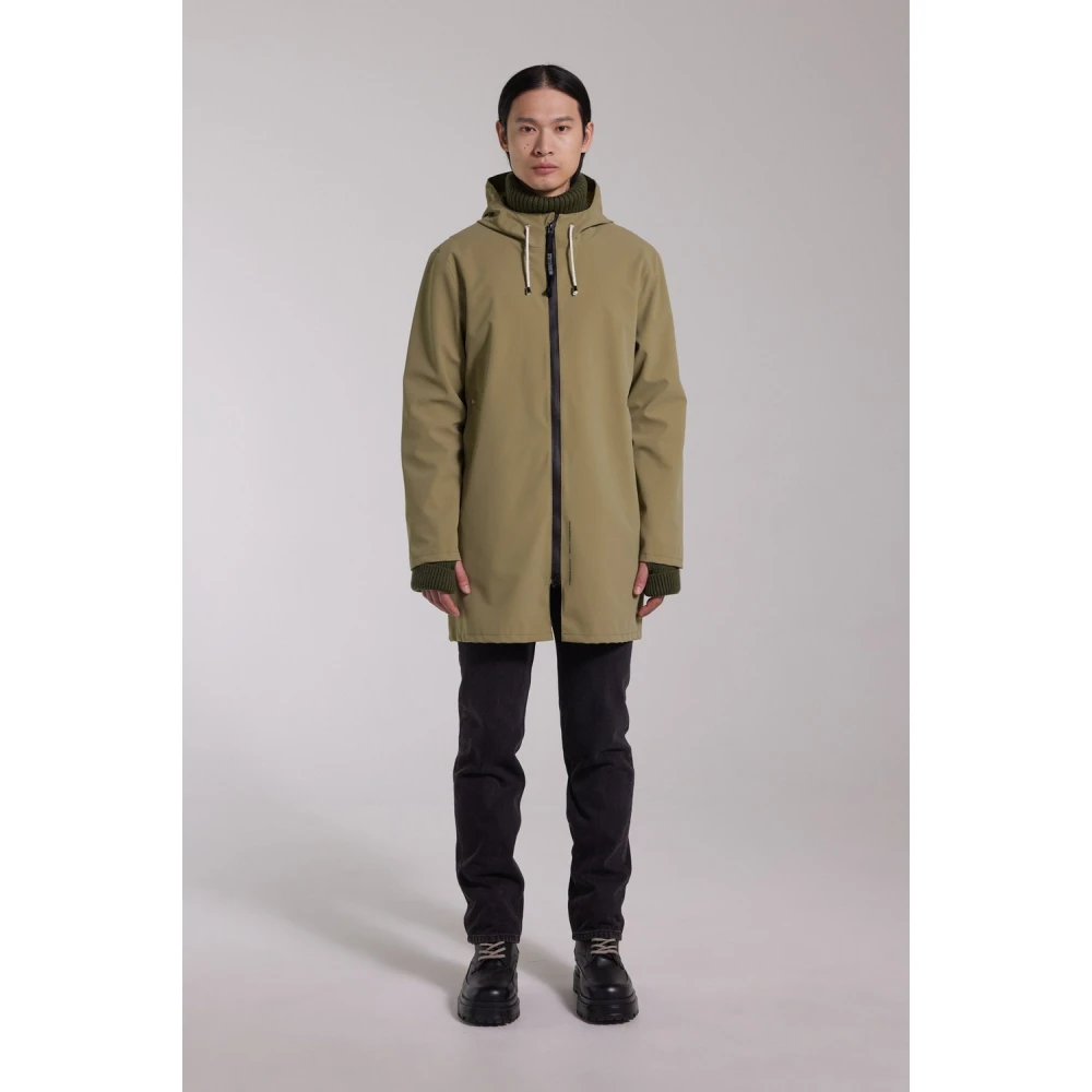 Stutterheim Lichtgewicht Rits Mat Regenjas Green Heren