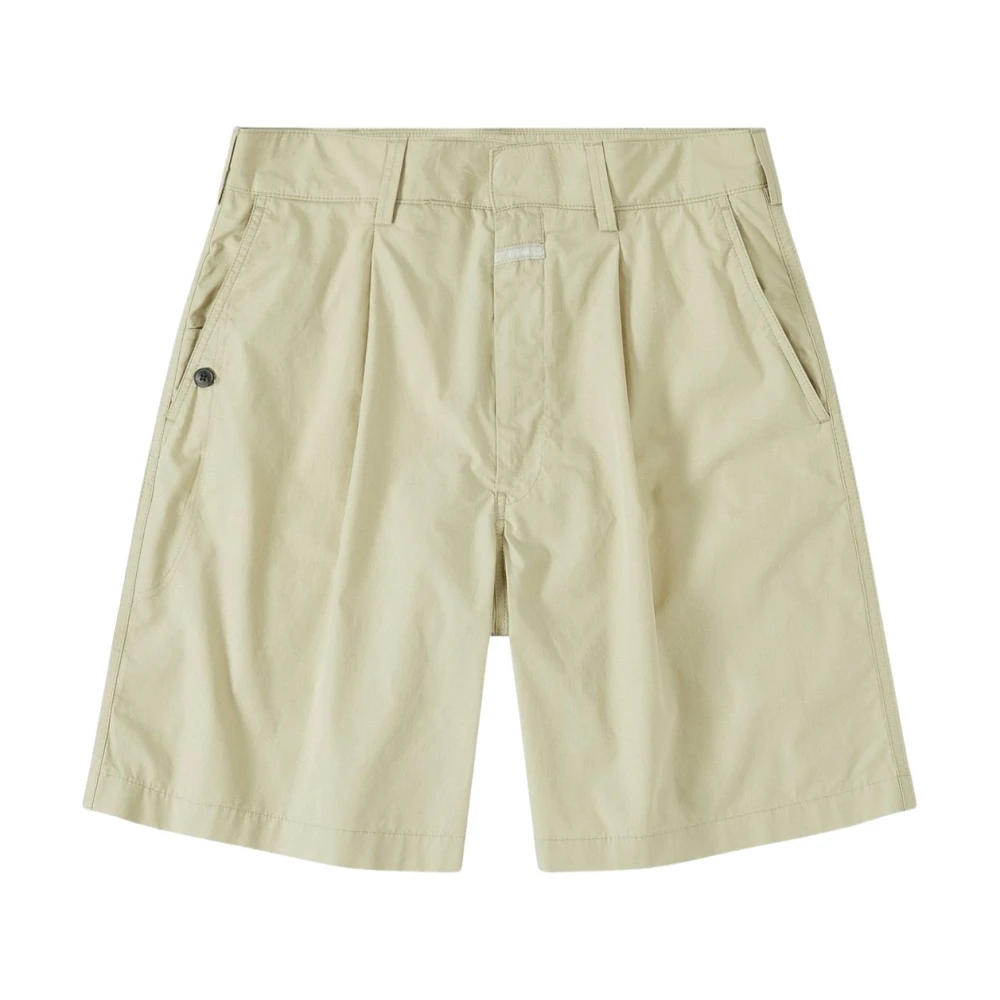 Popeline Bermuda shorts med lommer foran og bak