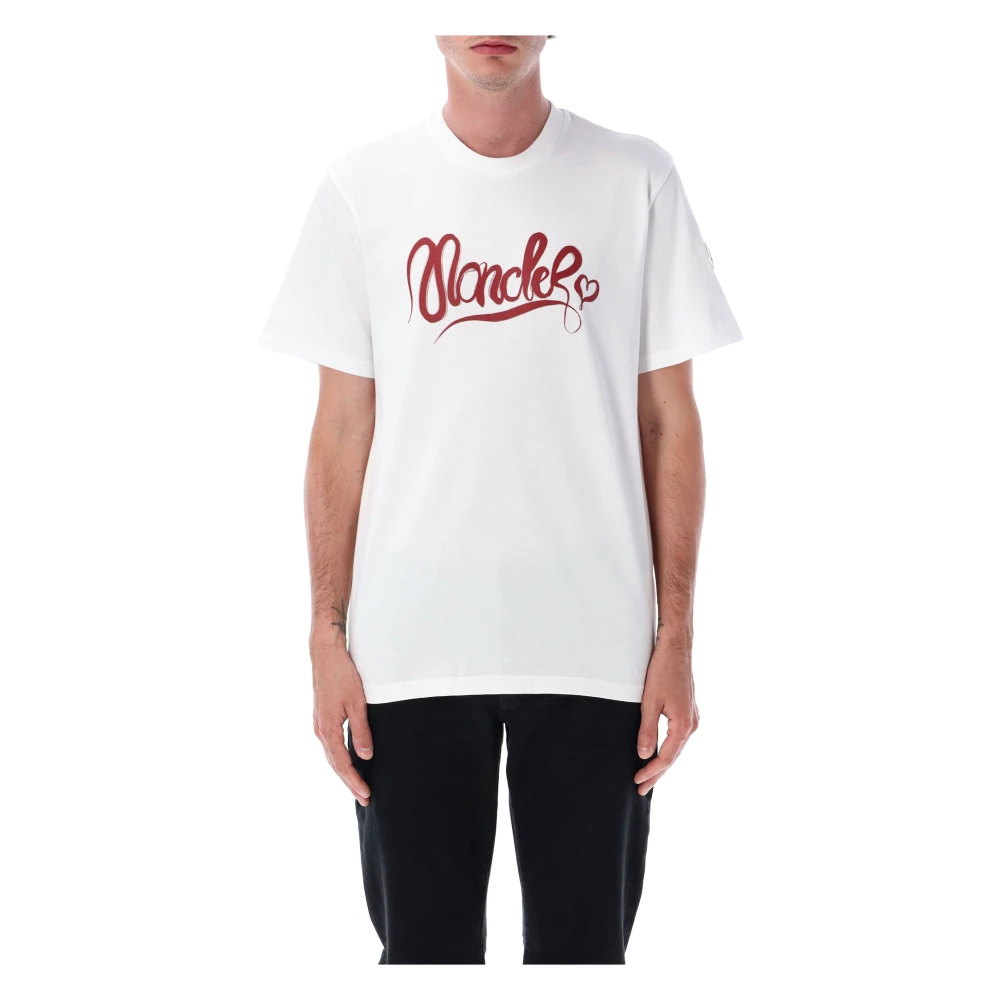 Moncler - Tops > T-Shirts - White - Moncler - Modalova