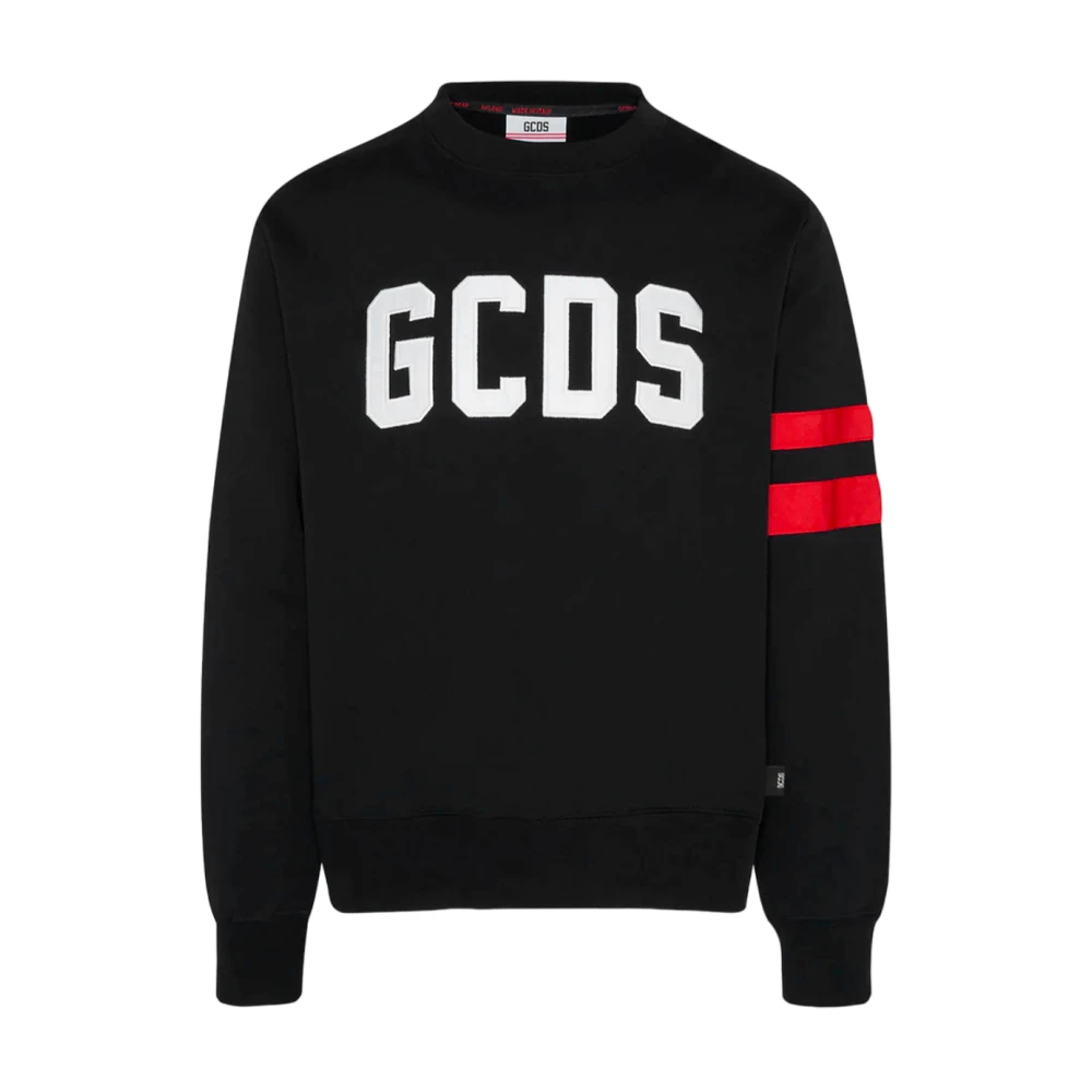 Gcds Lange Mouw Sweatshirt met Logo Band Black Heren