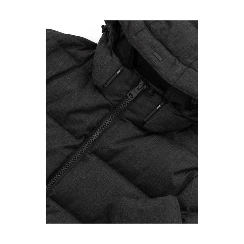 Herno Navy Donsjas met Capuchon Black Heren