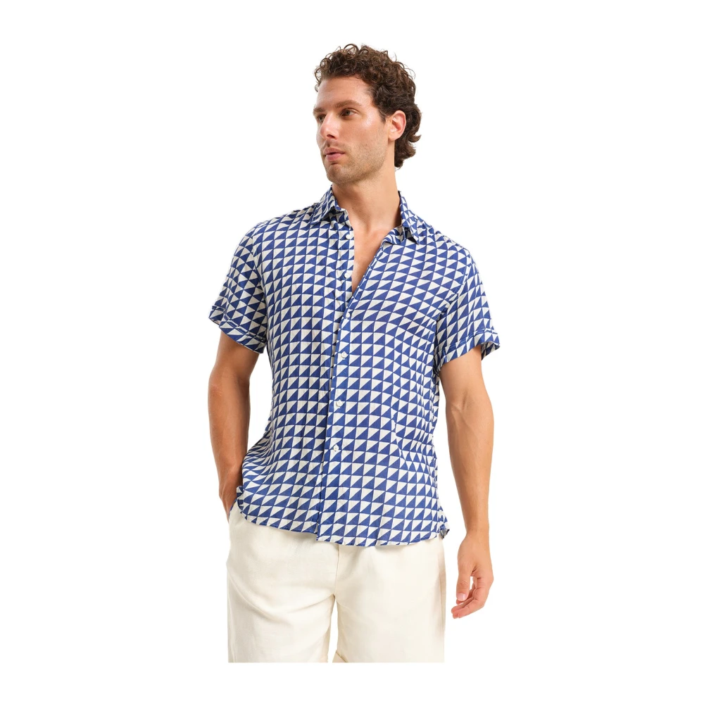 Peninsula Linnen Zomer Overhemd Multicolor Heren