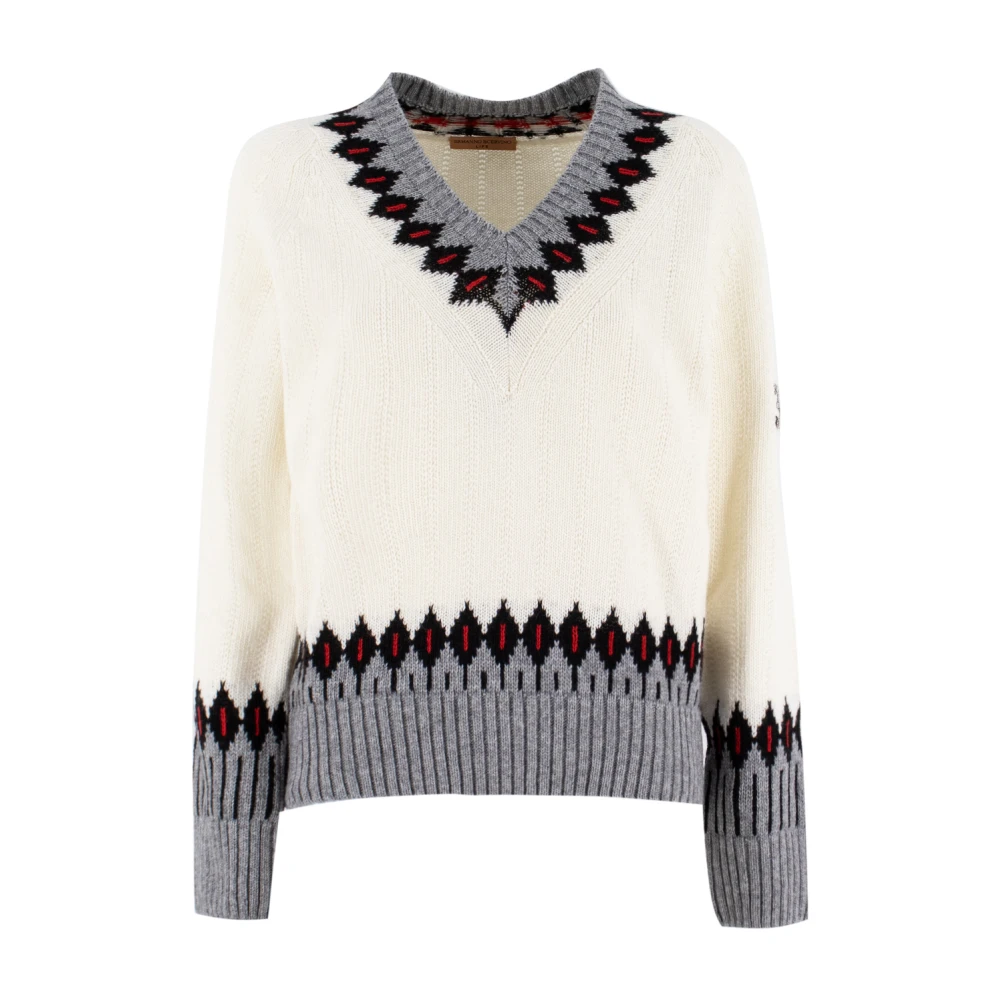Knitwear > V-neck Knitwear - - Ermanno Scervino - Modalova