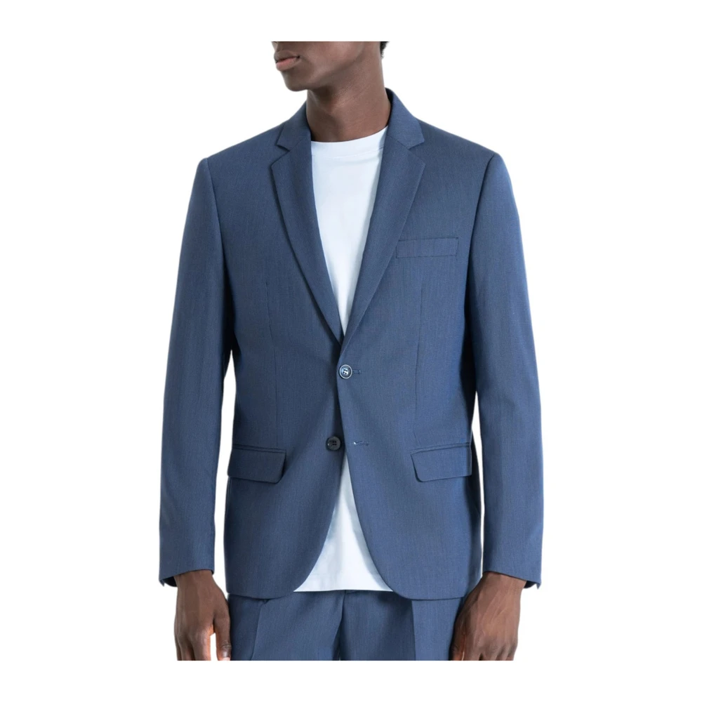 Antony Morato Blauwe Americana Jas Blazer Blue Heren