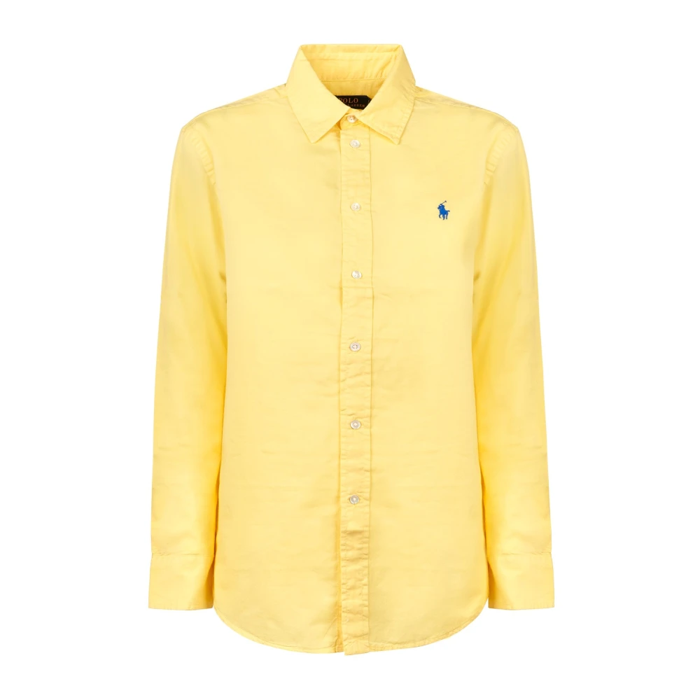 Polo Ralph Lauren Gouden Katoenen Polo Shirt Yellow Heren
