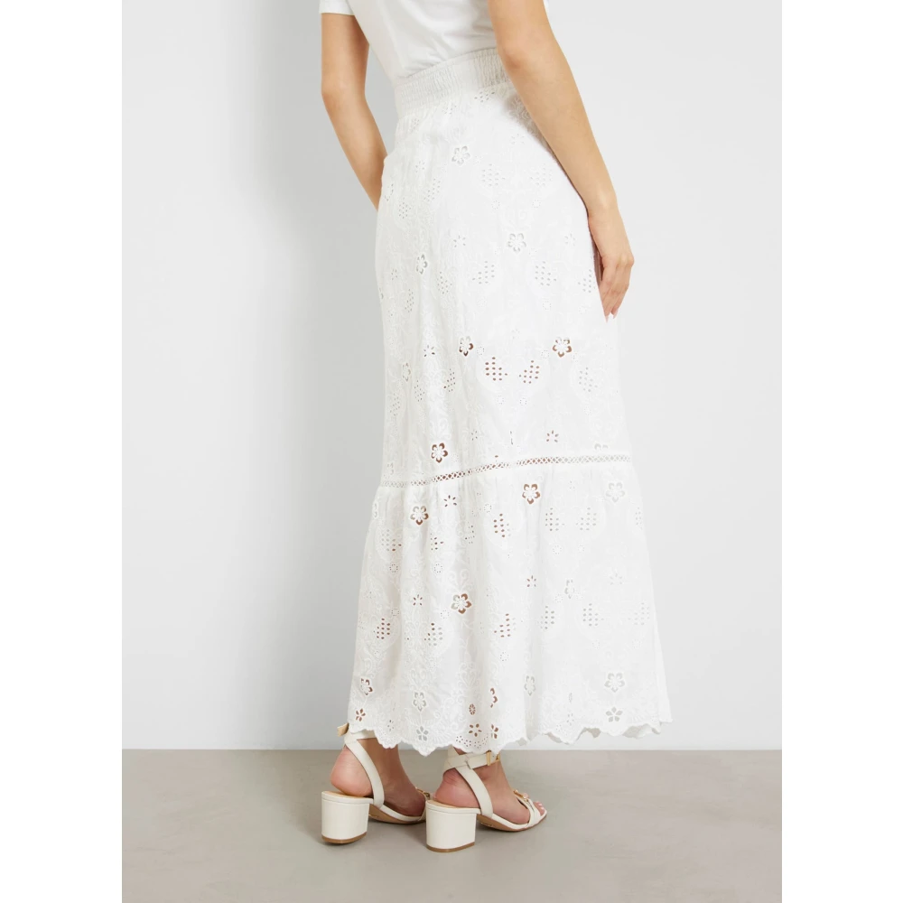 Guess Kant Maxi Rok Frida San Gallo Style White Dames