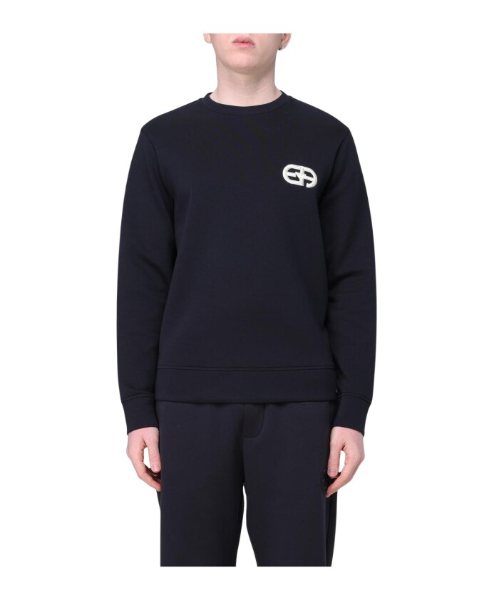 sweatshirt-bleu-logo-style-moderne