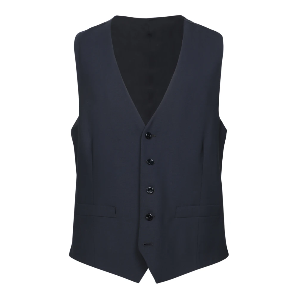 Lardini Elegant Wollen Pak met Microtextuur Blue Heren