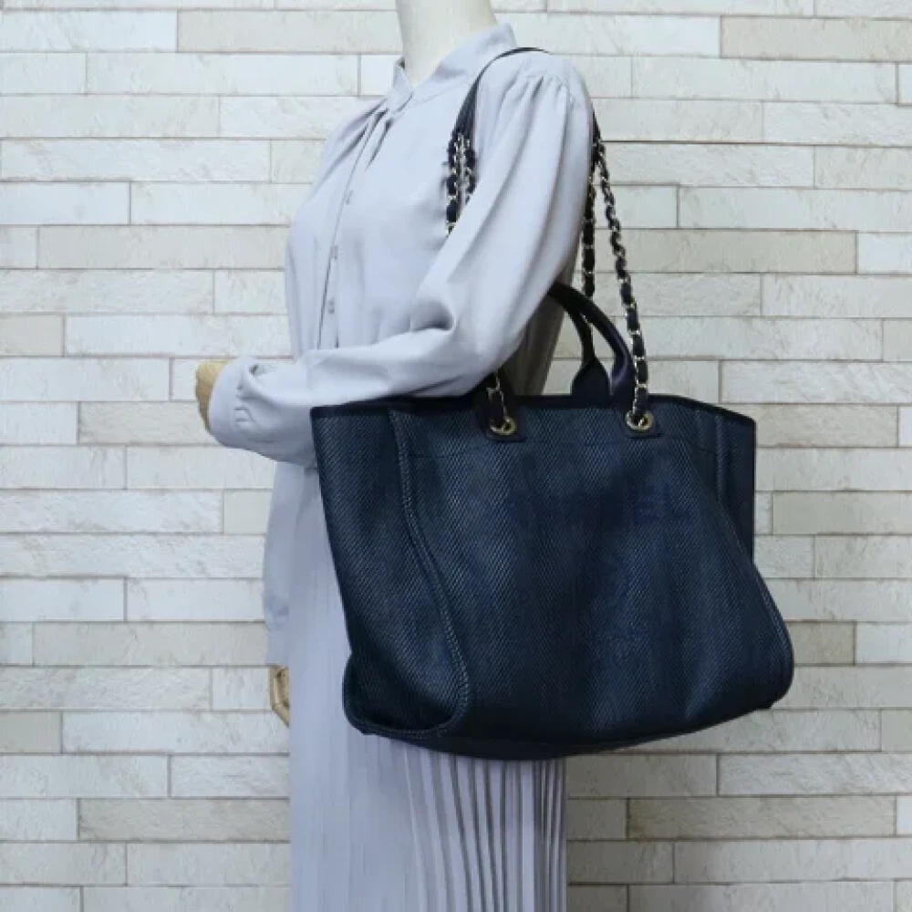 Chanel Vintage Pre-owned Fabric chanel-bags Blue Dames