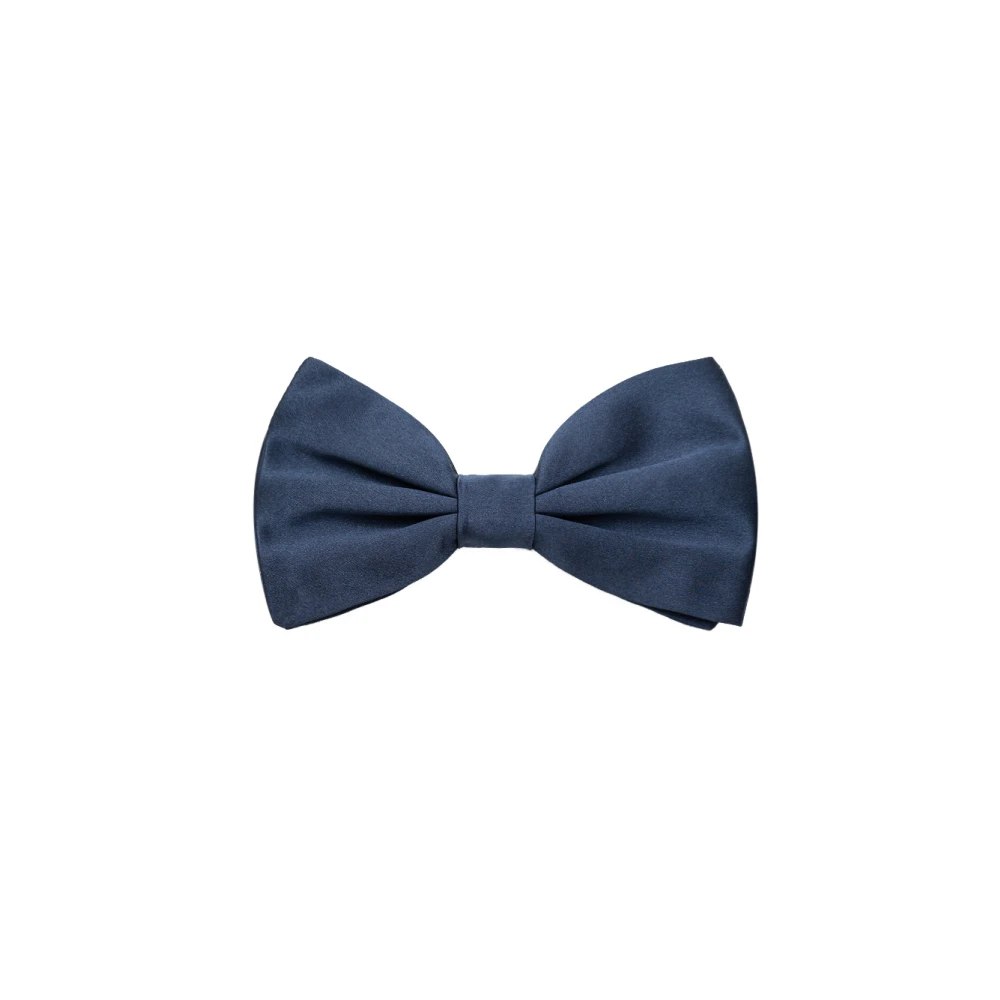 Dolce & Gabbana Men's Blue Bow Ties, One Size, Silk Papillon Hook Closure