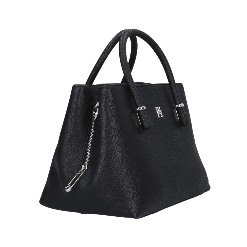 Tommy Hilfiger Zwarte handtas met meerdere compartimenten Black Dames