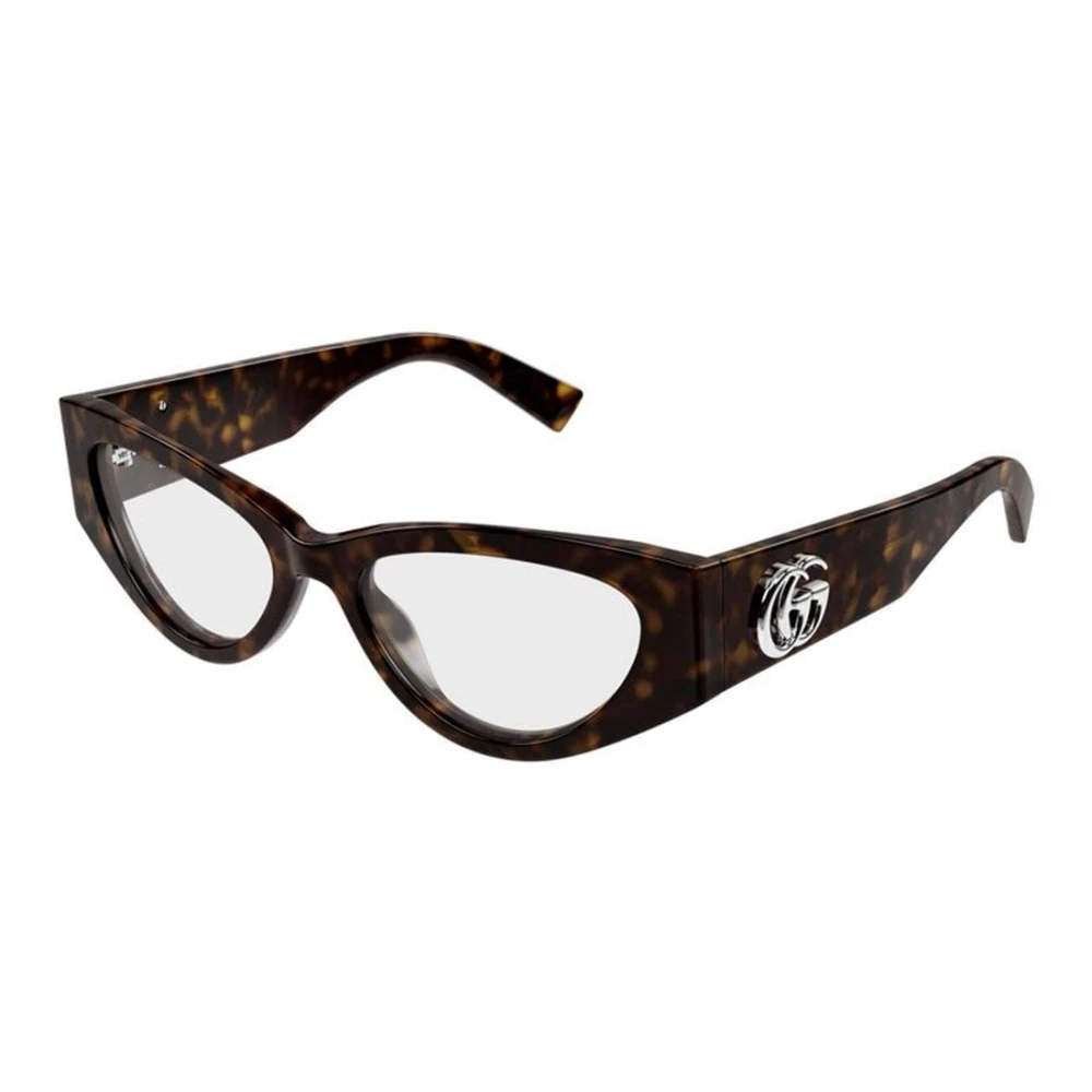 Gucci Women's Brown Glasses, 52 Mm, Cat Eye Eyeglasses