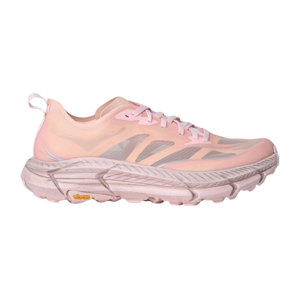 Hoka One One Pink Running Shoes, Female, 3 Uk, Mafate Speed 4 Lite Trainers
