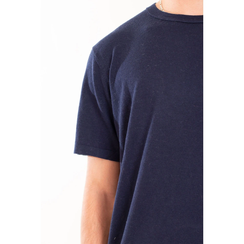 MC2 Saint Barth Cashmere Tee in 61 Blue Heren