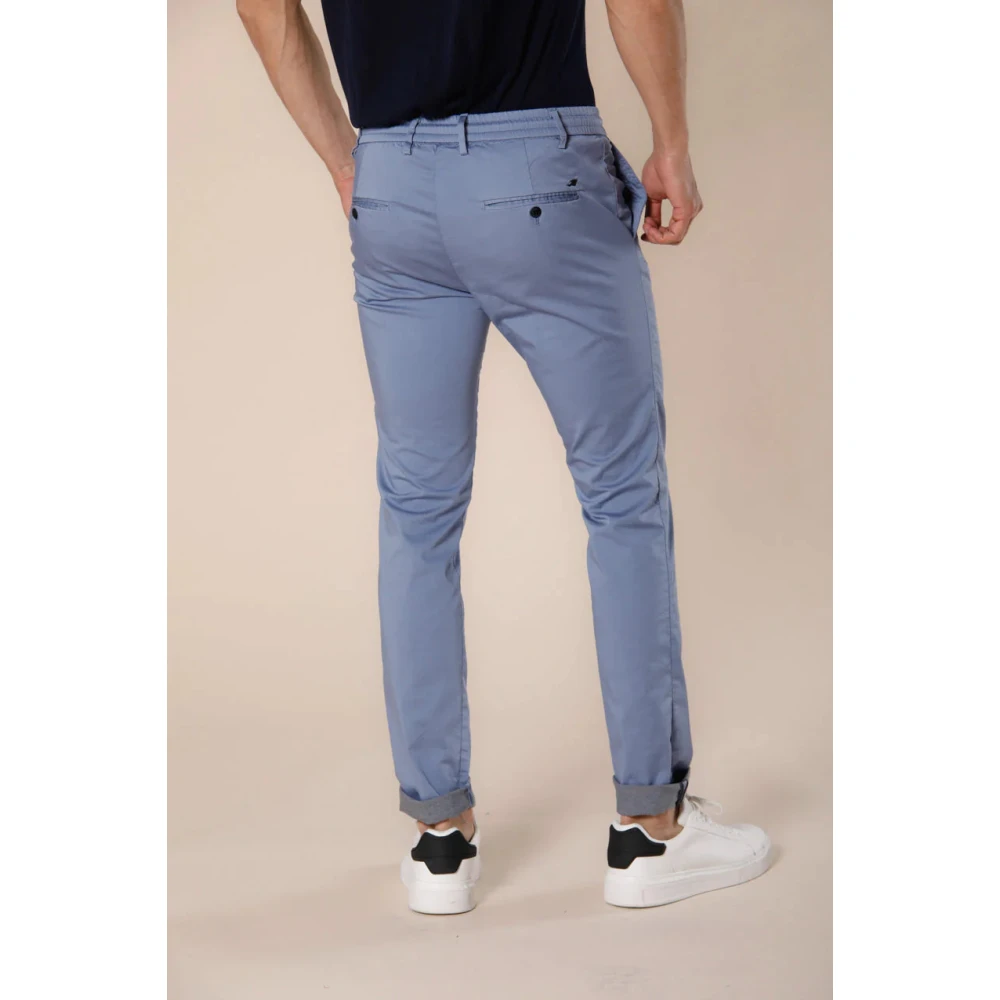 Mason's Slim-fit Trousers Blue Heren