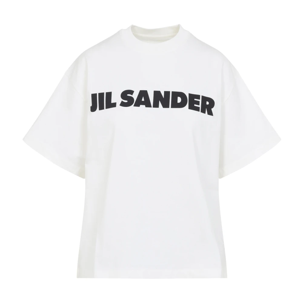 Jil Sander Women's White Oversize Logo T-Shirt
