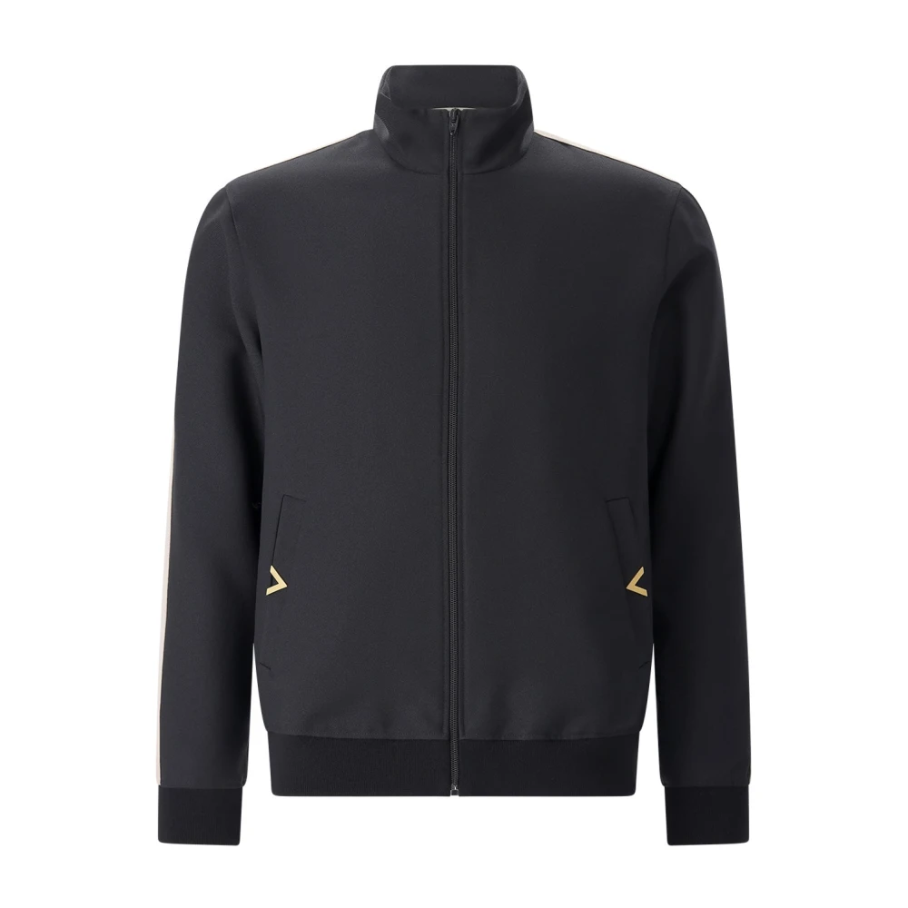 Valentino Men's Black Zip-Throughs, L, Training Jackets