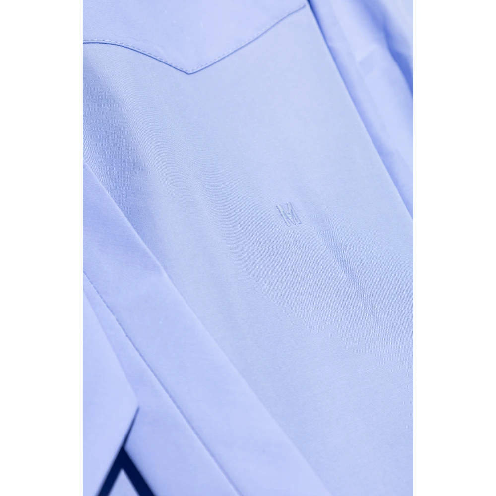 Moschino Jurk met ruches Blue Dames