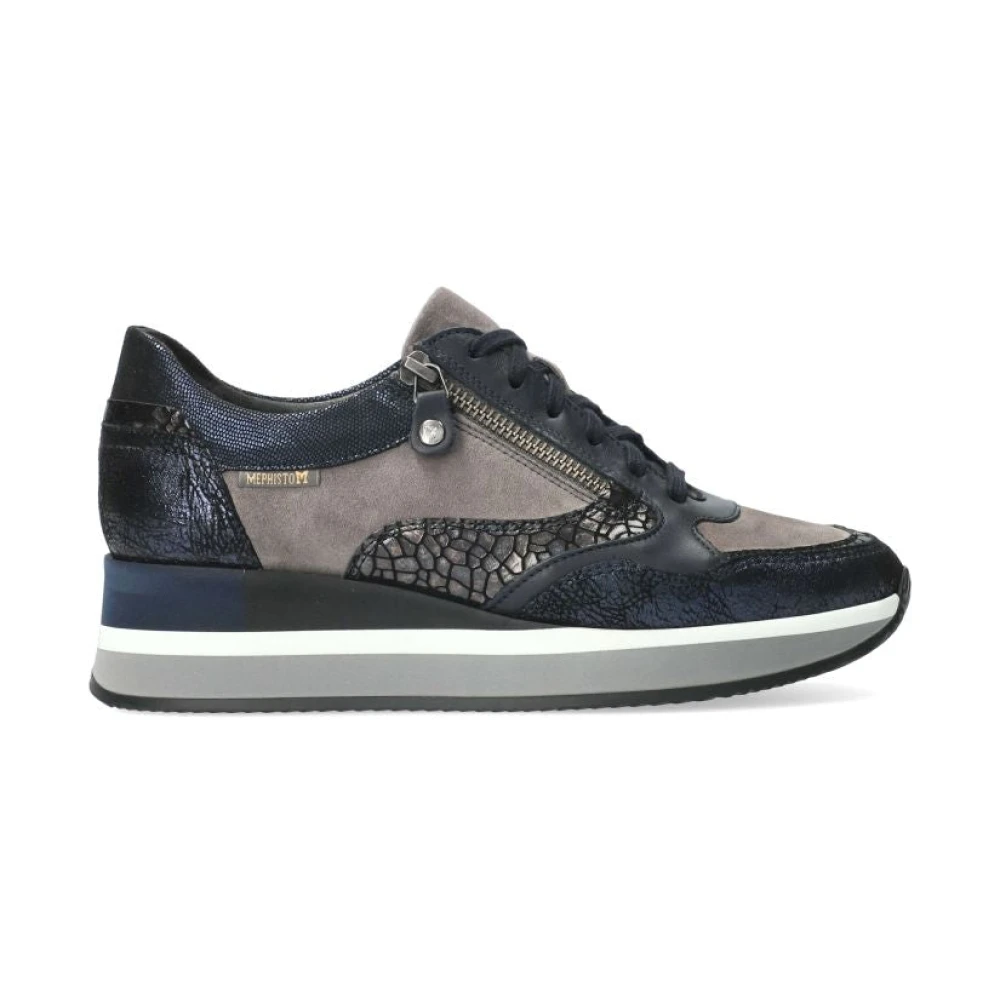 Mephisto Klassieke Olimpia damessneaker Dames Schoenen Blauw