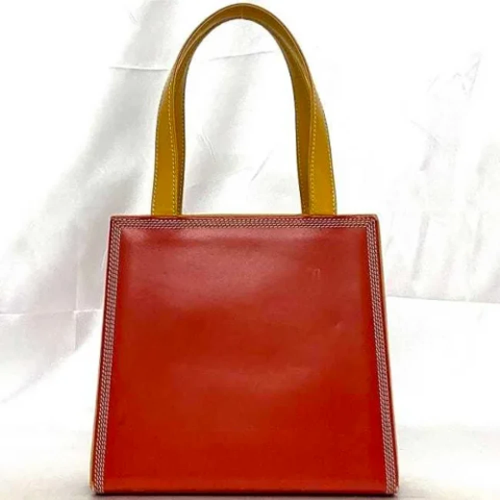 Loewe Pre-owned Leather handbags Red Dames