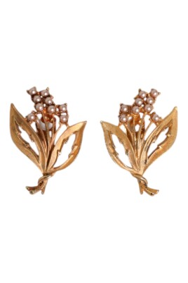 guld-tone-lily-of-the-valley-oreringe