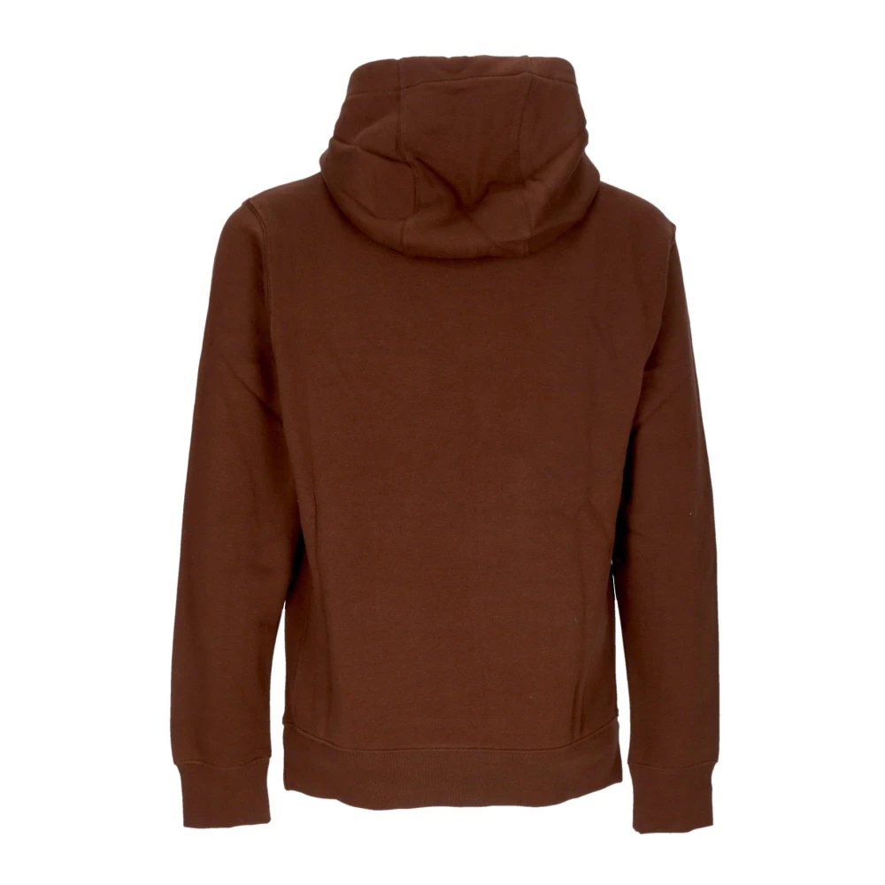 Nike Club Hoodie Pullover Sweatshirt met lange mouwen Brown Heren