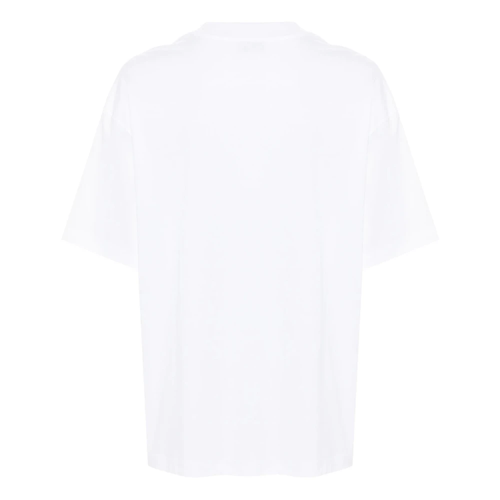 Lanvin Geborduurd Wit T-shirt White Dames