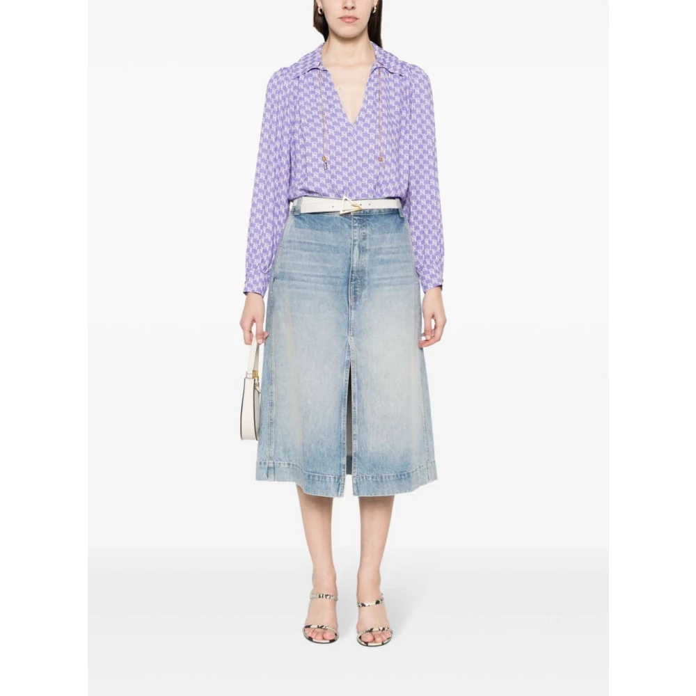 Elisabetta Franchi Stijlvolle Shirt Purple Dames